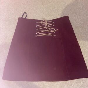 Maroon Fall Skirt
